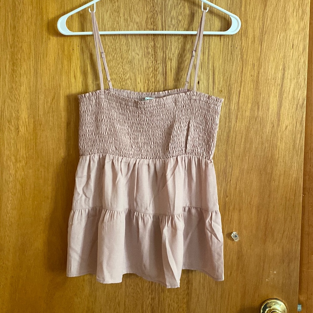 Blush tank top. Work once.